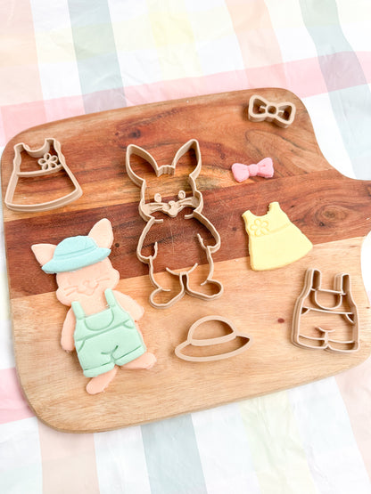 BUNNY DRESS UP ECO CUTTER SET