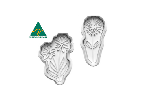 BOTANICAL FLOWER DOUGH CUTTERS V1