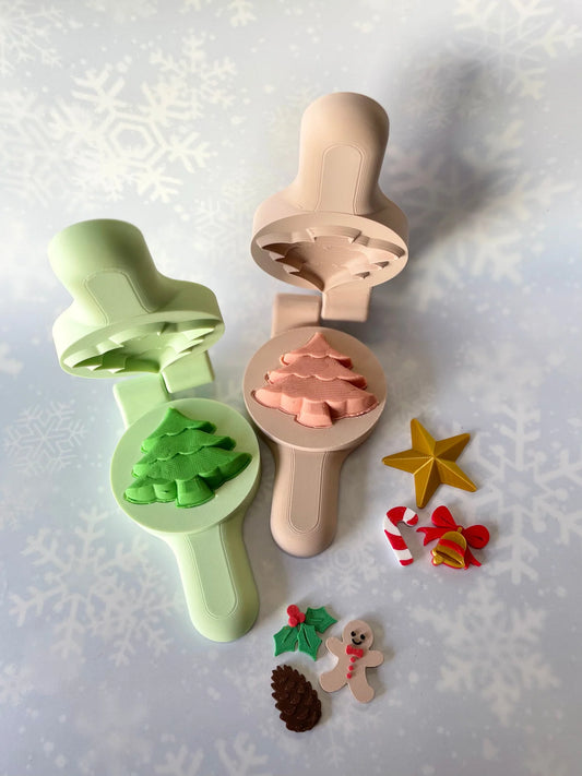 ECO CHRISTMAS TREE PRESS GREEN